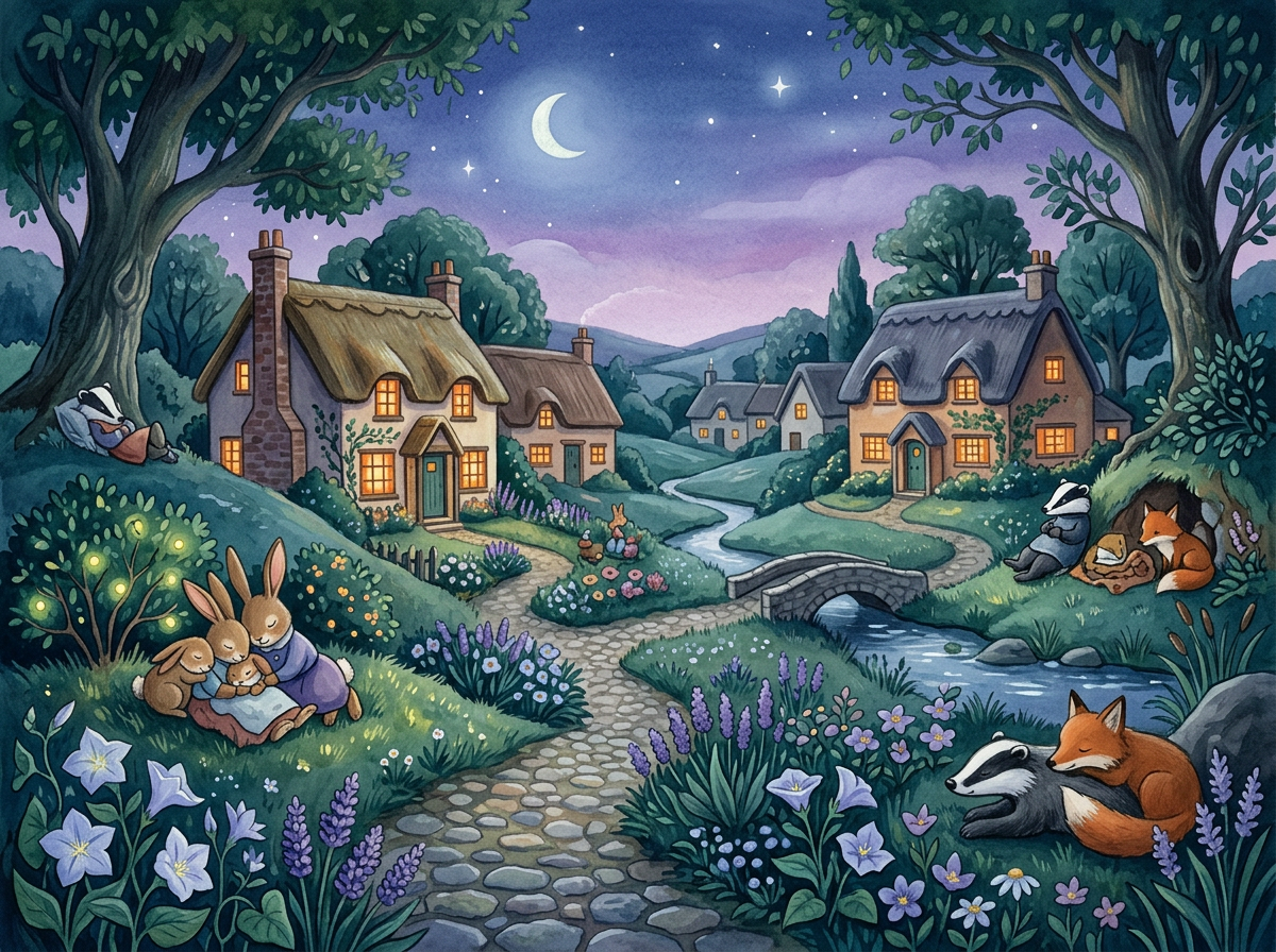 Ilustración de la colección «Cuentos para dormir»