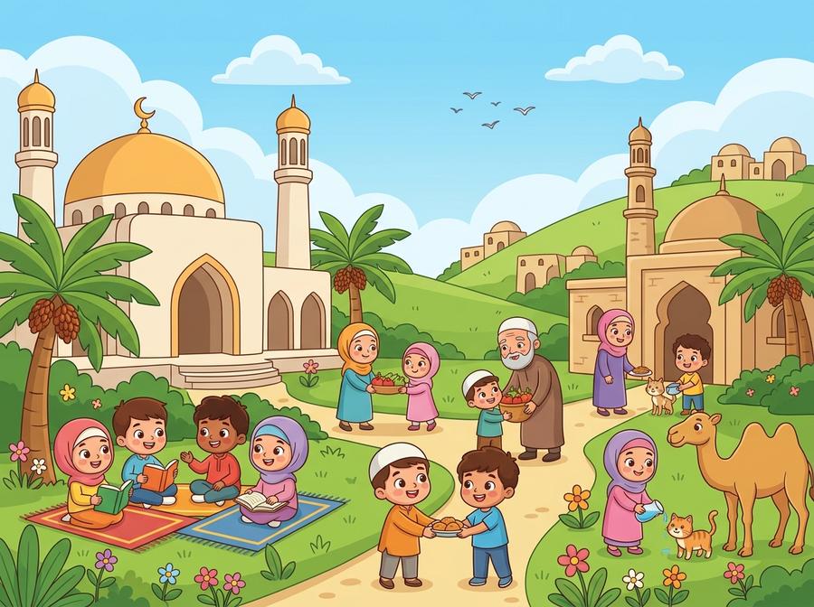 Illustration for the collection «Islamic Stories»