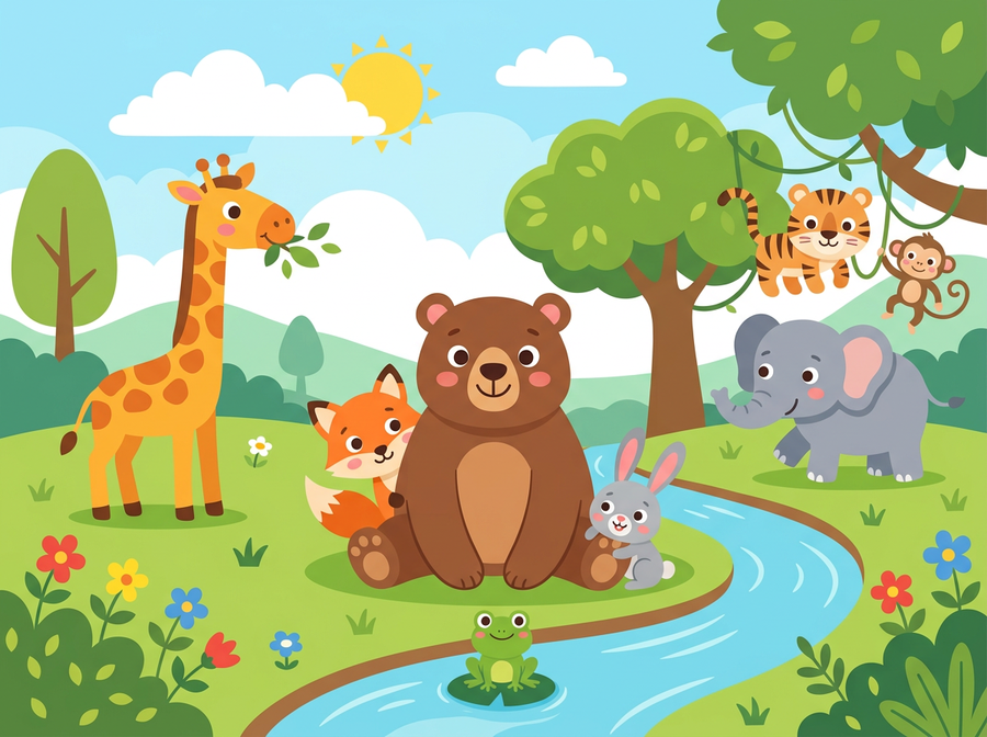 Illustration de la collection «Histoires d'animaux»