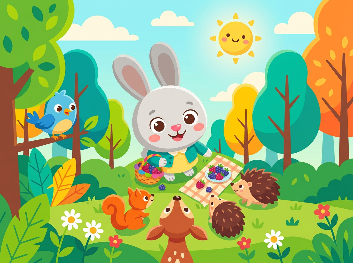 Ilustración 1 de «Nina y las buenas acciones del bosque»