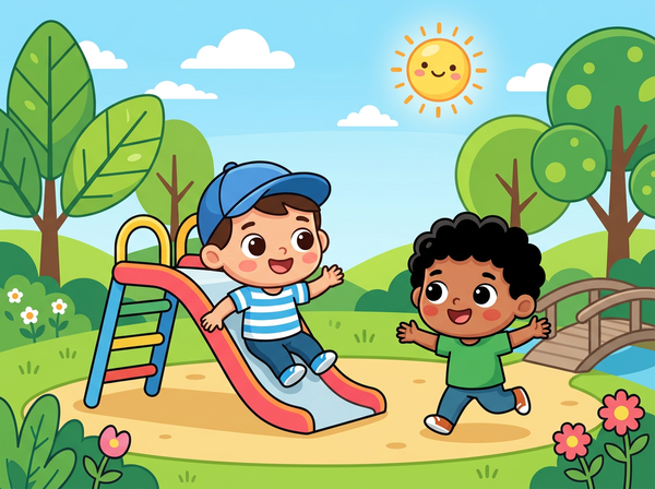Portada del cuento «Un día perfecto en el parque»