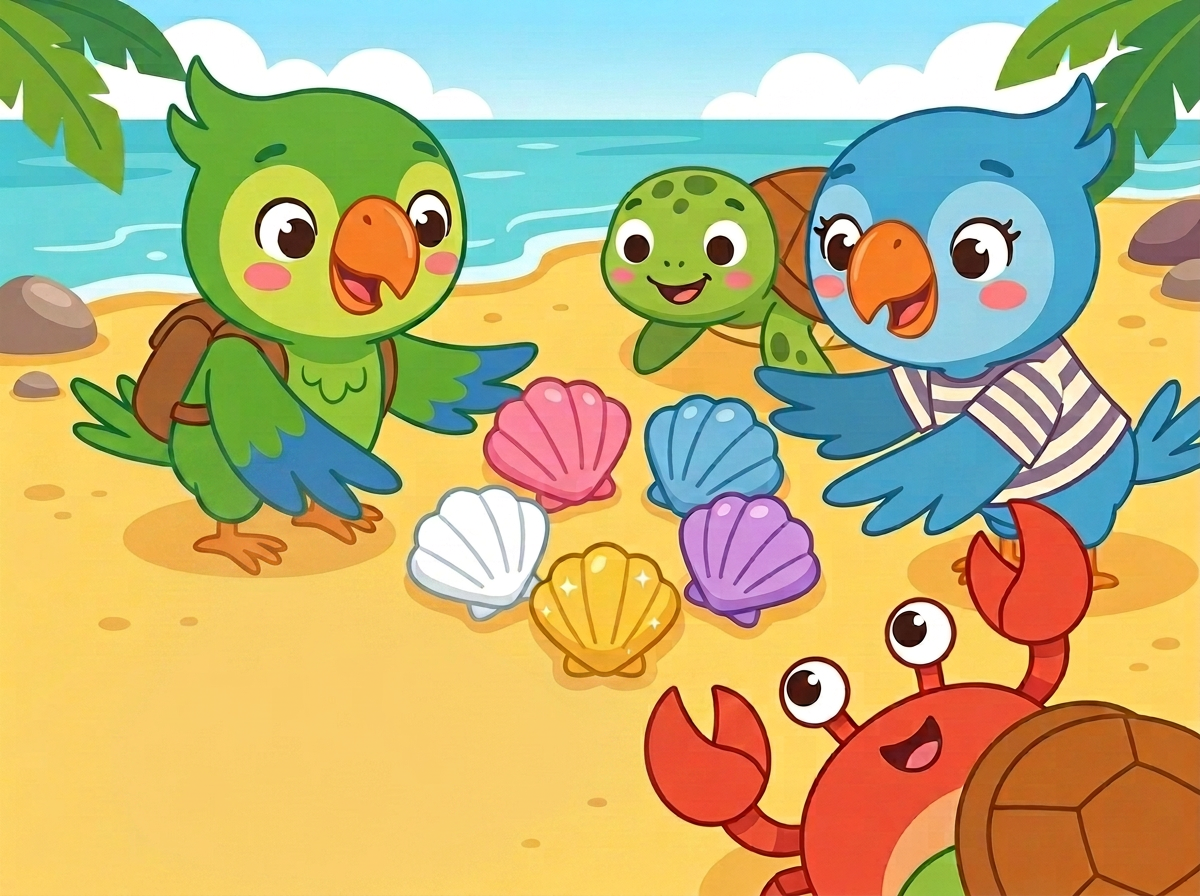 Illustration 7 from “Kiko, Mia and the Beach Treasure”