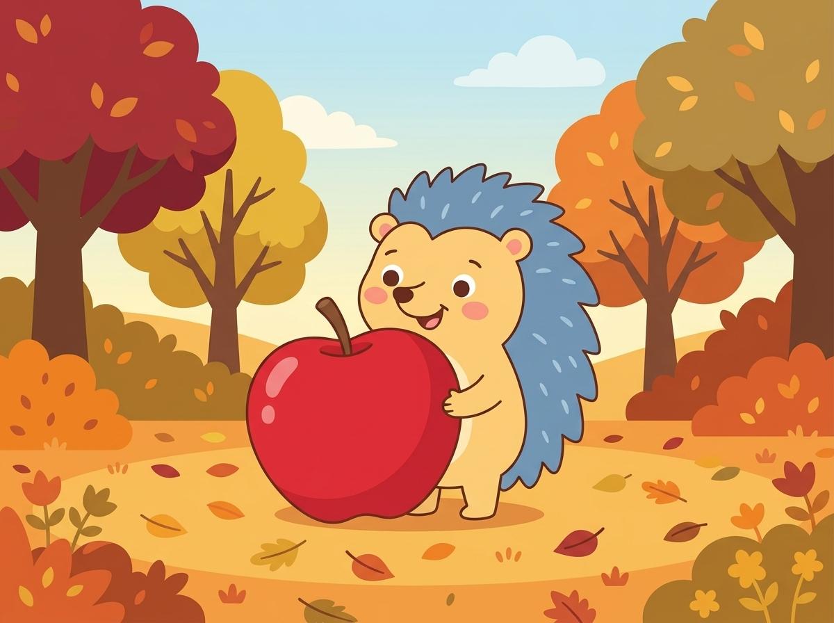 Ilustración 2 de «Tito el Erizo y la Manzana Compartida»