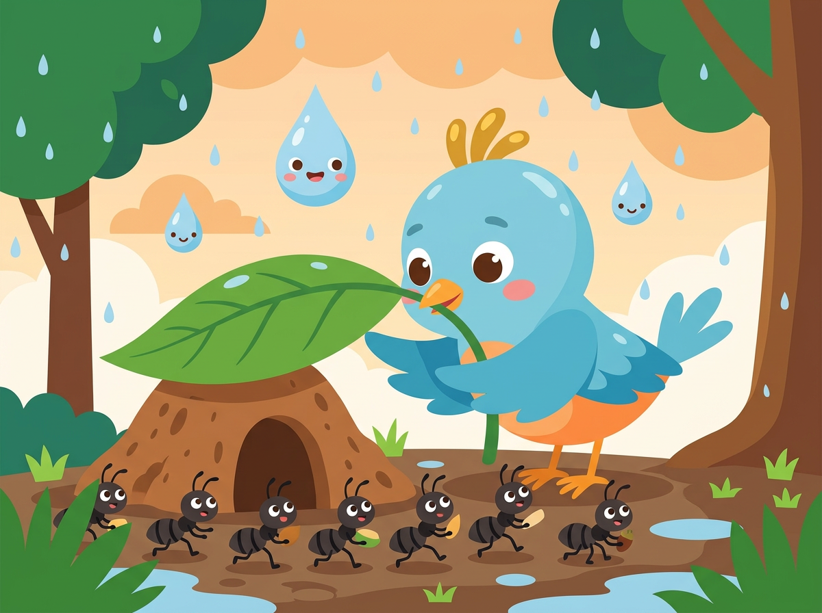 Ilustración 5 de «Tico y la lluvia que no lo dejaba volar»