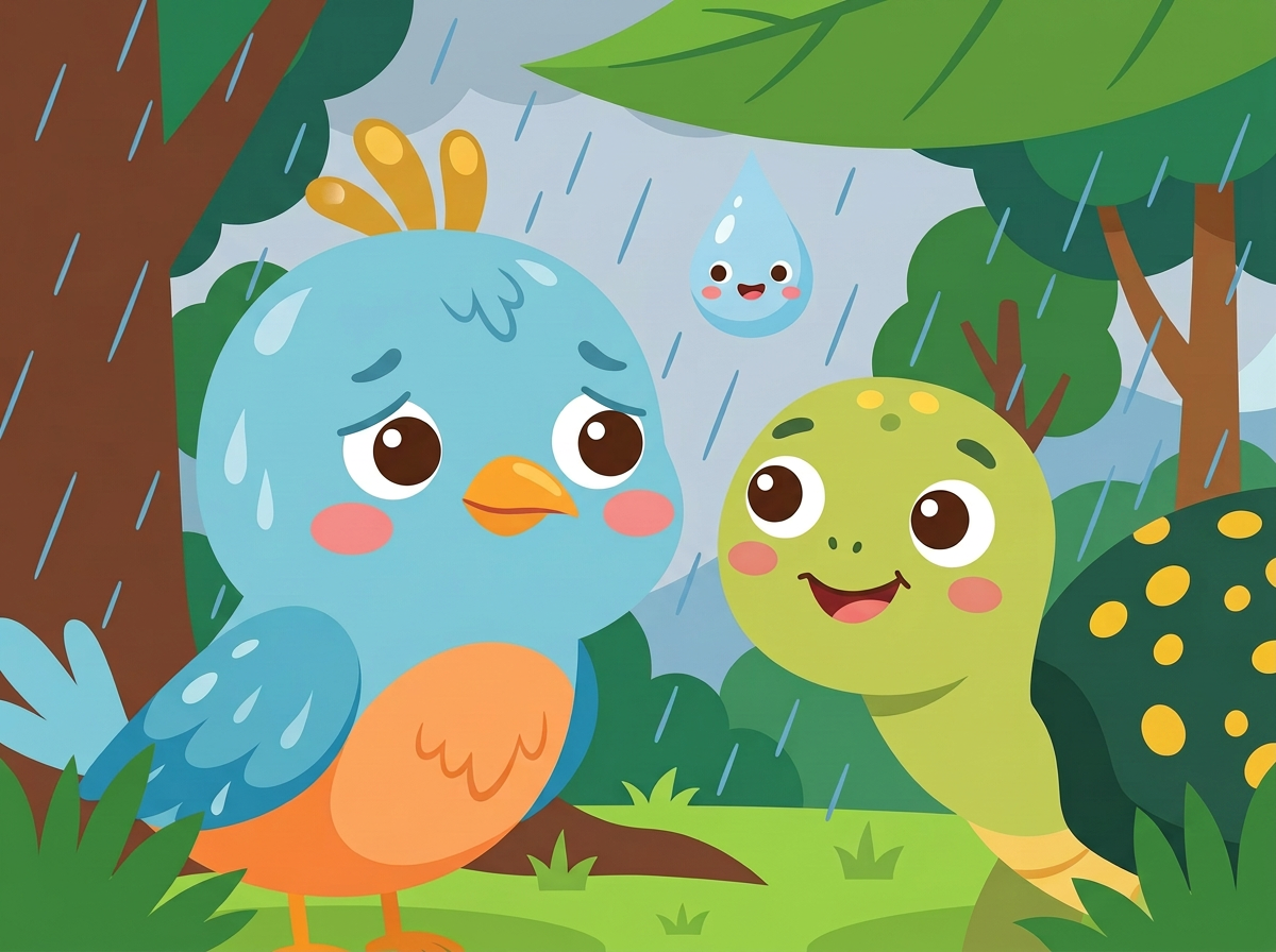 Ilustración 3 de «Tico y la lluvia que no lo dejaba volar»