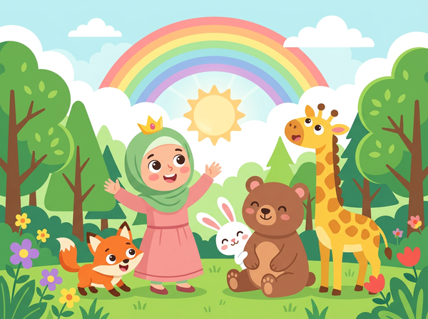Portada del cuento «La Princesita del Bosque Bendecido»
