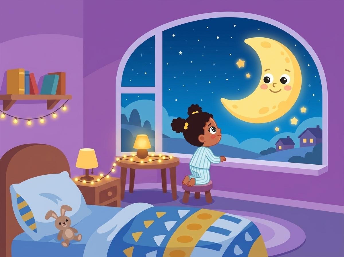 Illustration 1 from “Amina and the Grateful Moon”