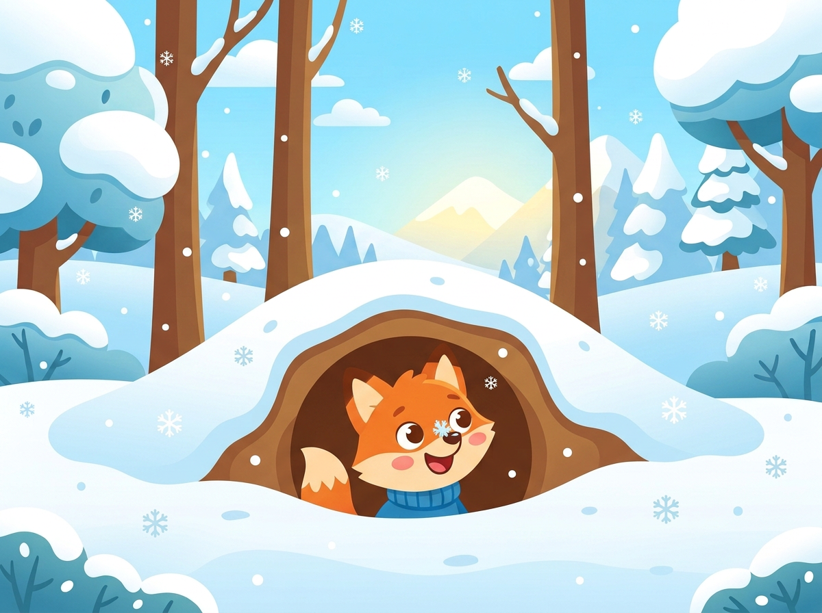 Ilustración 1 de «Tobi y su primera nieve»