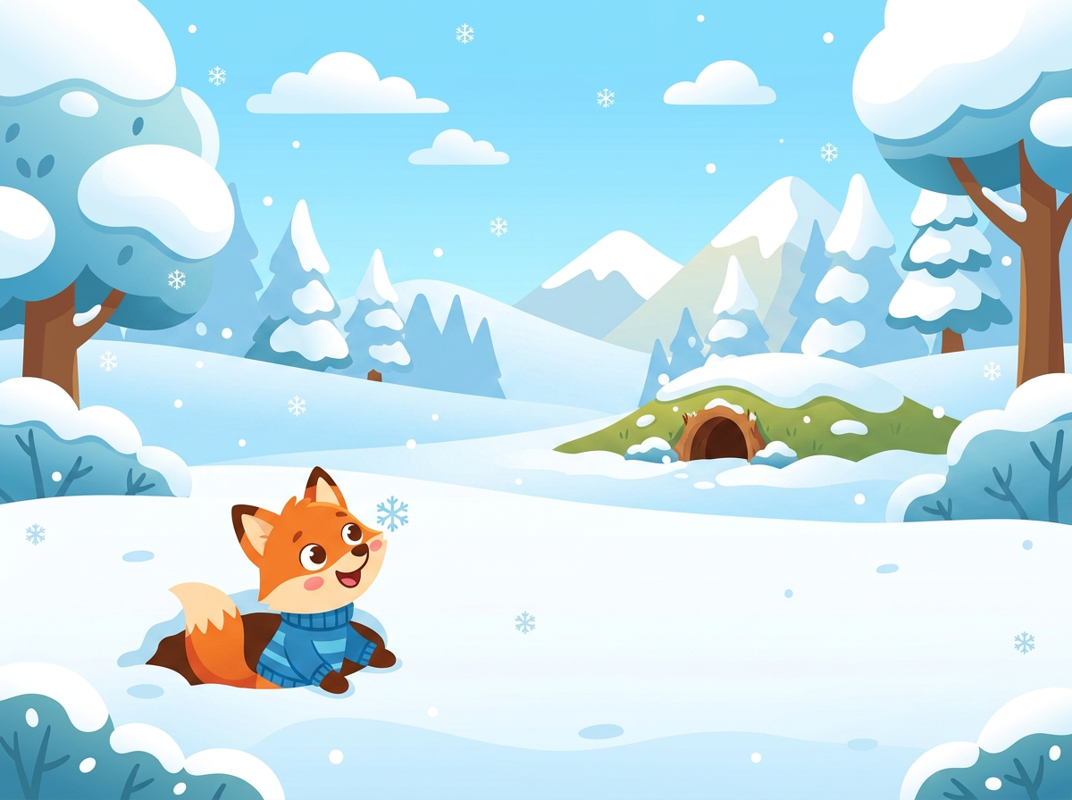 Illustration 1 de « Tobi et sa première neige »