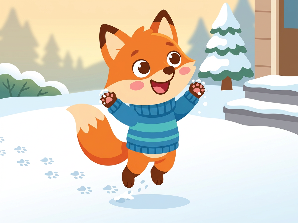 Illustration 2 de « Tobi et sa première neige »