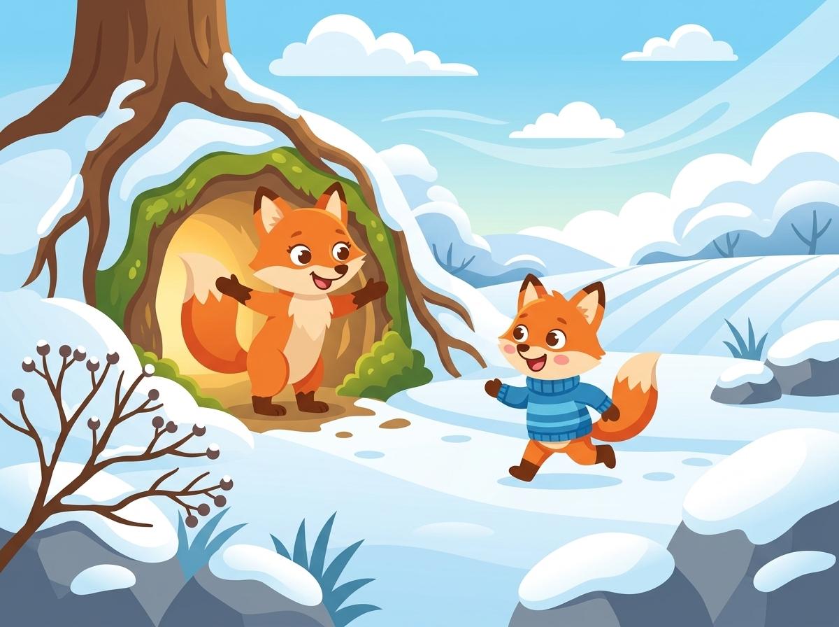 Illustration 7 de « Tobi et sa première neige »