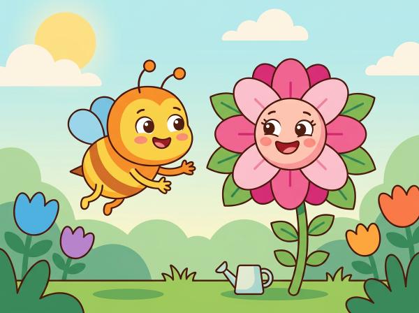 Portada del cuento «Mel y la flor más hermosa del jardín»