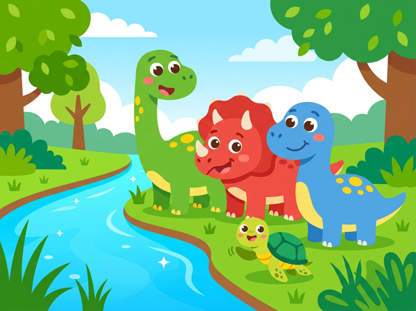 Portada del cuento «Yaco, Rufo y Nilo: los amigos del río feliz»
