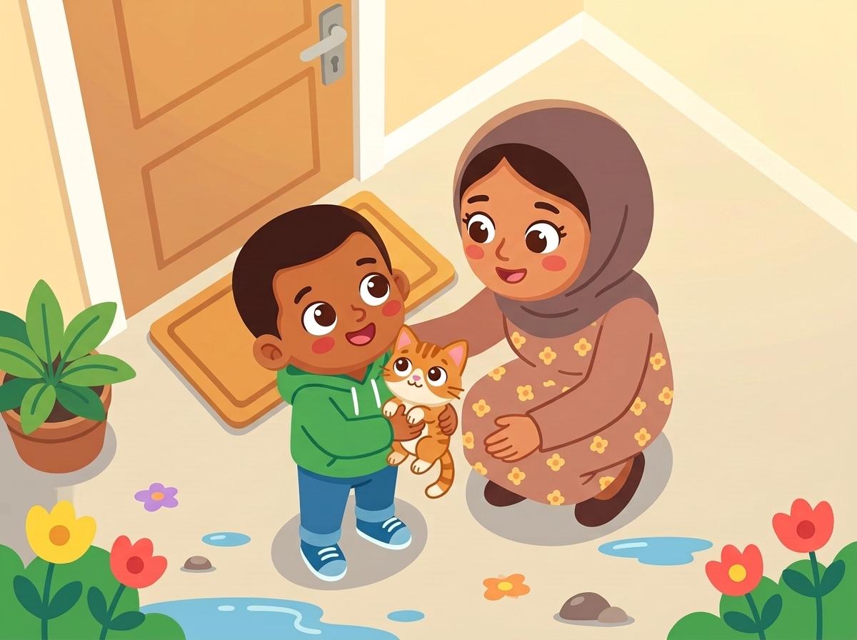 Ilustración 4 de «Omar y el gatito perdido»