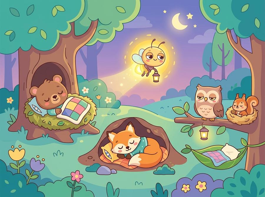 Portada del cuento «La lucecita que tenía sueño»