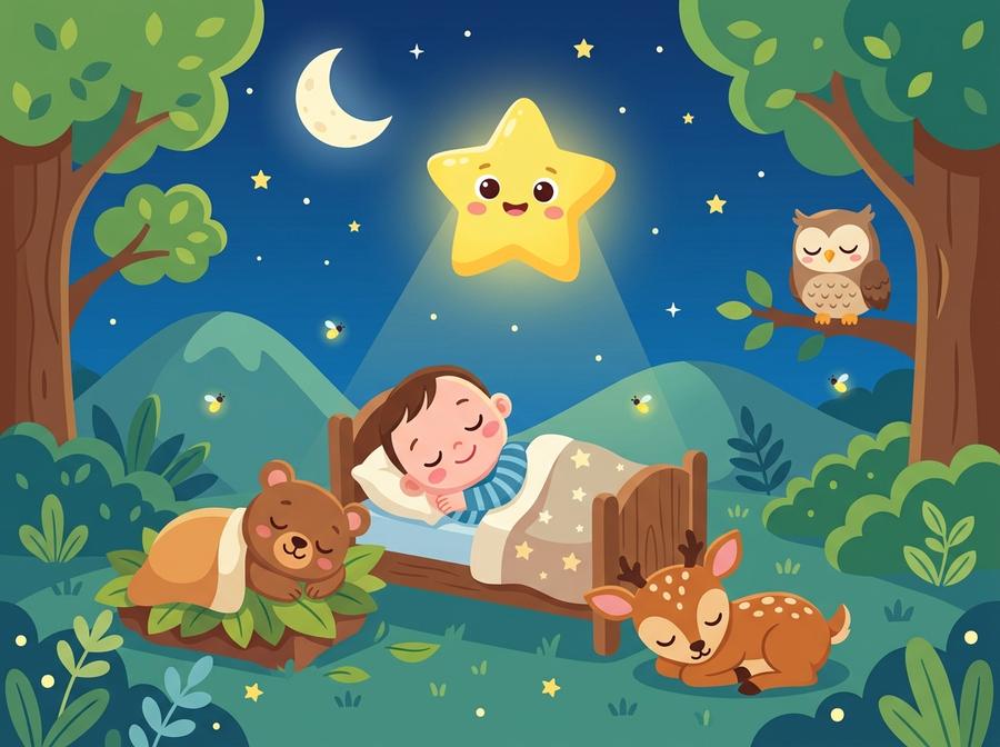 Portada del cuento «La lucecita que cuida los sueños»